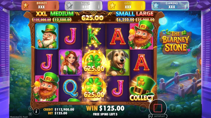 The Blarney Stone - zaslon Money Collect sa šeširom na petom valjku